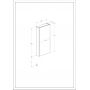 Roca Extra A857957464 szafka 40x12.6x80 cm boczna wisząca dąb zdj.2