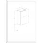 Roca Extra A857958538 szafka 40x21.6x80 cm boczna wisząca niebieska zdj.2