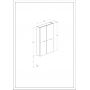 Roca Extra A857960538 szafka 50x12.6x80 cm niebieska zdj.2