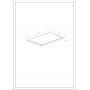Roca Kwadro A857963806 blat 60.6x40 cm biały zdj.2