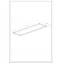 Roca Kwadro A857967579 blat 121x40 cm orzech zdj.2
