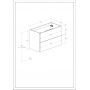 Roca Kwadro A857970153 szafka 79.8x38.4x53 cm podumywalkowa wisząca antracyt zdj.2