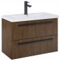 Roca Kwadro A857970540 szafka 79.8x38.4x53 cm podumywalkowa wisząca orzech zdj.1