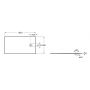 Roca Magma APE0164038403400 brodzik prostokątny 160x90 cm czarny zdj.2