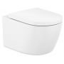 Roca Meridian A346747000 miska wc wisząca bez kołnierza ze spłukiwaniem wirowym biały połysk zdj.1