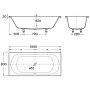 Roca Genova-N A248778000 wanna prostokątna 180x80 cm biała zdj.2