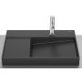Roca Horizon A32727408B umywalka 60x42 cm nablatowa czarna zdj.1