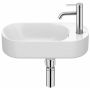 Roca Meridian A327740000 umywalka 50x27.5 cm prostokątna ścienna biała zdj.1