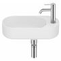 Roca Meridian A327740620 umywalka 50x27.5 cm owalna ścienna biała zdj.1