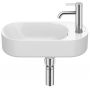 Roca Meridian A327740S00 umywalka 50x27.5 cm owalna ścienna biała zdj.1