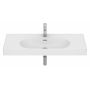 Roca Meridian A327746620 umywalka 100x46 cm prostokątna ścienna-meblowa biała zdj.1