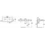 Roca Meridian A327747080 umywalka 120x46 cm owalna ścienna-meblowa czarna zdj.2