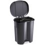 Rotho Trio 1761108851 pojemnik na odpady 40 l czarny zdj.1