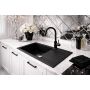 Ruvetti Pineko 3001PNBC140W zlewozmywak granitowy 68x44.2 cm czarny zdj.6