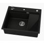 Ruvetti Absol 60 3001ABBC60W zlewozmywak granitowy 56x50 cm czarny zdj.6