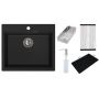 Ruvetti Absol 60 3001ABBC60W zlewozmywak granitowy 56x50 cm czarny zdj.1