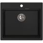 Ruvetti Absol 60 3001ABBC60W zlewozmywak granitowy 56x50 cm czarny zdj.5