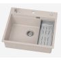 Ruvetti Absol 60 3001ABBE60W zlewozmywak granitowy 56x50 cm beżowy zdj.8