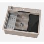 Ruvetti Absol 60 3001ABBE60W zlewozmywak granitowy 56x50 cm beżowy zdj.6