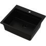 Ruvetti Absol 60 3001ABFB60W zlewozmywak granitowy 56x50 cm czarny zdj.5