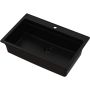 Ruvetti Absol 80 3001ABFB80W zlewozmywak granitowy z wkładką ociekową 76x50 cm czarny zdj.5