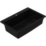 Ruvetti Absol 80 3001ABFB80W zlewozmywak granitowy z wkładką ociekową 76x50 cm czarny zdj.4