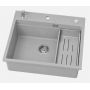 Ruvetti Absol 60 3001ABGR60W zlewozmywak granitowy 56x50 cm szary/grafitowy/onyx zdj.5