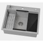 Ruvetti Absol 60 3001ABGR60W zlewozmywak granitowy 56x50 cm szary/grafitowy/onyx zdj.3