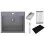 Ruvetti Absol 60 3001ABGR60W zlewozmywak granitowy 56x50 cm szary/grafitowy/onyx zdj.1
