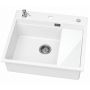 Ruvetti Absol 60 3001ABWH60W zlewozmywak granitowy 56x50 cm biały zdj.6