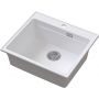Ruvetti Absol 60 3001ABWH60W zlewozmywak granitowy 56x50 cm biały zdj.5