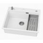 Ruvetti Absol 60 3001ABWH60W zlewozmywak granitowy 56x50 cm biały zdj.8