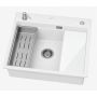Ruvetti Absol 60 3001ABWH60W zlewozmywak granitowy 56x50 cm biały zdj.9
