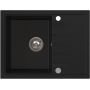 Ruvetti Axel 3001AXBC120W zlewozmywak granitowy 65x50 cm czarny zdj.4
