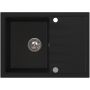 Ruvetti Axel 3001AXBC140W zlewozmywak granitowy 68x49.5 cm czarny zdj.5