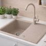 Ruvetti Axel 3001AXBE120W zlewozmywak granitowy 65x50 cm beżowy zdj.6