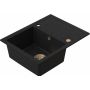 Ruvetti Axel 3001AXFB120WPVDCH zlewozmywak granitowy 65x50 cm czarny zdj.4