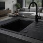 Ruvetti Axel 3001AXFB140W zlewozmywak granitowy 68x49.5 cm czarny zdj.6
