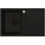 Ruvetti Axel 3001AXFB160W zlewozmywak granitowy 79x50 cm czarny zdj.5