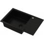 Ruvetti Axel 3001AXFB160XLW zlewozmywak granitowy 78x50 cm czarny zdj.1