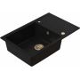 Ruvetti Axel 3001AXFB160XLWPVDCH zlewozmywak granitowy 78x50 cm czarny zdj.3