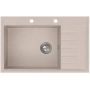 Ruvetti Axel 160 K 3001AXKBE160KW zlewozmywak granitowy 79x50 cm beżowy zdj.3