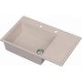 Ruvetti Axel 160 K 3001AXKBE160KW zlewozmywak granitowy 79x50 cm beżowy zdj.1