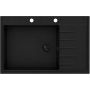 Ruvetti Axel 160 K 3001AXKFB160KW zlewozmywak granitowy 79x50 cm czarny zdj.3