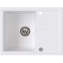 Ruvetti Axel 3001AXWH120W zlewozmywak granitowy 65x50 cm biały zdj.4