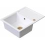 Ruvetti Axel 3001AXWH120WPVDCH zlewozmywak granitowy 65x50 cm biały zdj.4