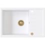 Ruvetti Axel 3001AXWH160XLWPVDCH zlewozmywak granitowy 78x50 cm biały zdj.3