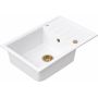 Ruvetti Axel 3001AXWH160XLWPVDCH zlewozmywak granitowy 78x50 cm biały zdj.4