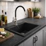 Ruvetti Ditto 3001DBC50W zlewozmywak granitowy 49x45 cm czarny zdj.5