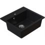 Ruvetti Ditto 3001DBC60W zlewozmywak granitowy 56x51 cm czarny zdj.1